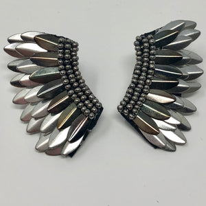 Silver + Gun Metal Gray Wings