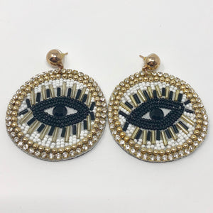 The Diva Eye Beaded Earrings